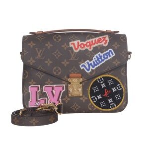 Louis Vuitton Metis Brown Monogram Leather Shoulder Bag